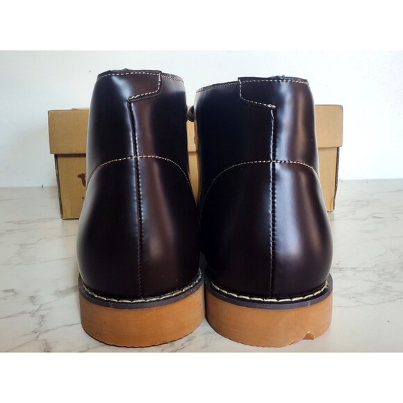 Camel Crown Vintage Chukka Boot Mens 9.5 Dark Brown Leather Small Defect On Sole main image 5
